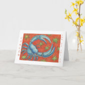 Zodiac Cancer 'Happy Birthday' weiße Grenze Karte (Gelbe Blume)