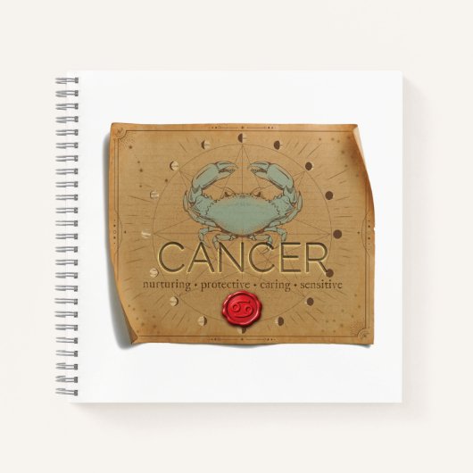 Zodiac - Cancer - Journal Notizblock (Vorderseite)