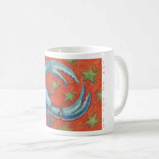 Zodiac Cancer Tasse (VorderseiteRechts)