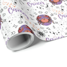 Zodiac Cancer Wrapping Paper