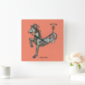 Zodiac: Capricorn, 1482 Quadratische Wanduhr (Zuhause)