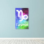 Zodiac: Capricorn-Daten Leinwanddruck (Insitu (Holzboden))