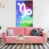 Zodiac: Capricorn-Daten Leinwanddruck (Insitu (Wohnzimmer))