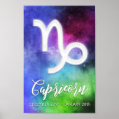 Zodiac: Capricorn-Daten Poster (Vorne)