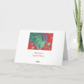 Zodiac Capricorn 'Happy Birthday' Karte weiß (Rückseite)