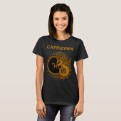 Zodiac Capricorn im Mittelalter T-Shirt (Vorne ganz)