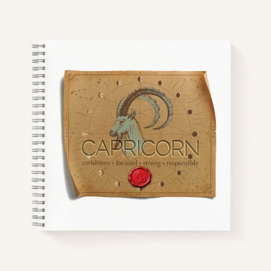 Zodiac - Capricorn - Journal Notizblock (Vorderseite)