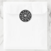 Zodiac - Capricorn-Konstellation Runder Aufkleber (Tasche)