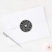 Zodiac - Capricorn-Konstellation Runder Aufkleber (Umschlag)