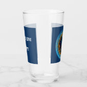 Zodiac Capricorn mit Namen und DOB Beer Glas (Rechts)