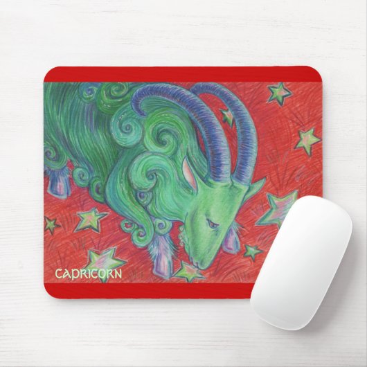 Zodiac Capricorn Mousepad (Mit Mouse)