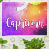 Zodiac : Capricorn Space Candy Geschirrtuch (Gefaltet)