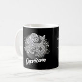 Zodiac Capricorn Symbol Coffee Tasse (Vorderseite Links)