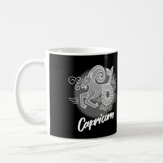 Zodiac Capricorn Symbol Coffee Tasse (Links)