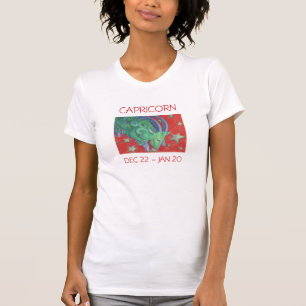Zodiac Capricorn T - Shirt Ladys text