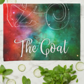 Zodiac: Capricorn 'The Goat' Geschirrtuch (Gefaltet)