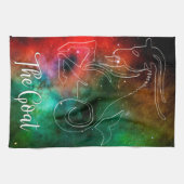Zodiac: Capricorn 'The Goat' Geschirrtuch (Horizontal)