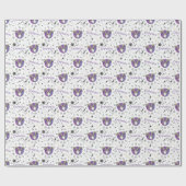 Zodiac Capricorn Wrapping Paper Geschenkpapier (Flach)