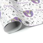 Zodiac Capricorn Wrapping Paper Geschenkpapier (Rolleneckpunkt)