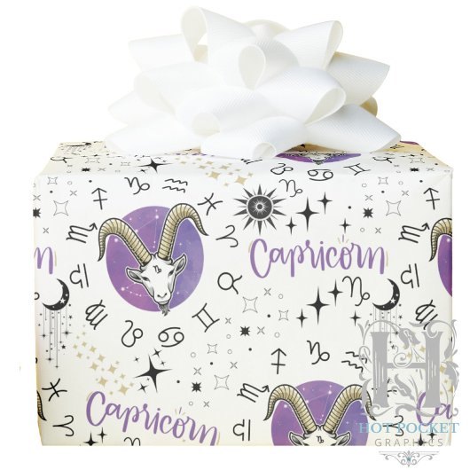 Zodiac Capricorn Wrapping Paper Geschenkpapier