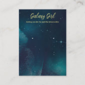 Zodiac Celestial Star Earring Juwelier Display Visitenkarte (Vorderseite)