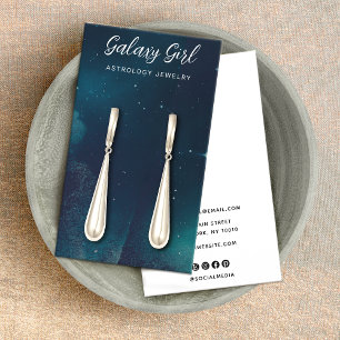 Zodiac Celestial Star Earring Juwelier Display Visitenkarte