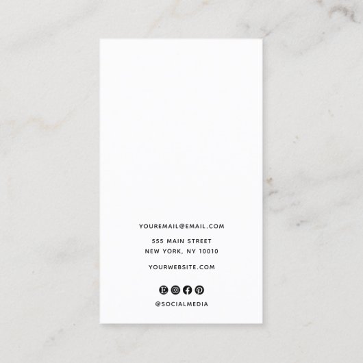 Zodiac Celestial Star Earring Juwelier Display Visitenkarte (Rückseite)