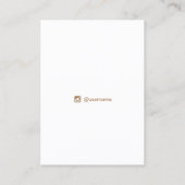 Zodiac Celestial Stars Gray Earring Necklace Visitenkarte (Rückseite)