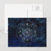 Zodiac Chart Postcard Postkarte (Vorne/Hinten)