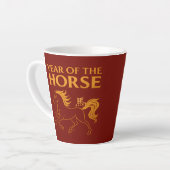 Zodiac Chinese New Year 2026 Horse Milchtasse (Linke Ecke)