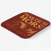 Zodiac Chinese New Year 2026 Horse Pappteller (Gewinkelt)
