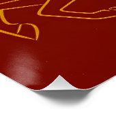 Zodiac Chinese New Year 2026 Horse Poster (Ecke)