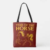 Zodiac Chinese New Year 2026 Horse Tasche (Rückseite)