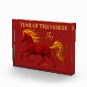 Zodiac Chinese New Year 2026 Yang Fire Horse Fotoblock (Rechts)