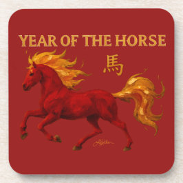 Zodiac Chinese New Year 2026 Yang Fire Horse Getränkeuntersetzer