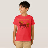 Zodiac Chinese New Year 2026 Yang Fire Horse T-Shirt (Vorne ganz)