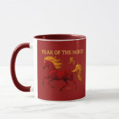 Zodiac Chinese New Year 2026 Yang Fire Horse Tasse (Links)