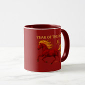 Zodiac Chinese New Year 2026 Yang Fire Horse Tasse (VorderseiteRechts)