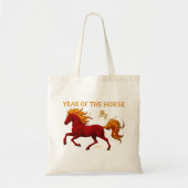 Zodiac Chinese New Year 2026 Yang Fire Horse Tragetasche (Vorne)