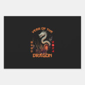 Zodiac Chinese Zodiac Dragon 2024 Geschenkpapier Set (Vorderseite)