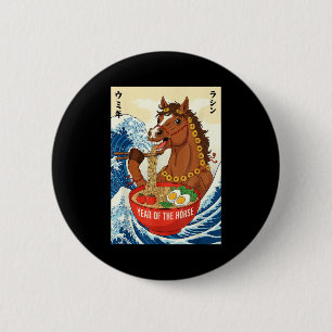 Zodiac Chinesisches Neujahr des Pferdes 2026 Ramen Button