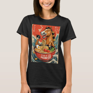 Zodiac Chinesisches Neujahr des Pferdes 2026 Ramen T-Shirt