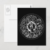Zodiac Circle Postkarte (Vorne/Hinten)