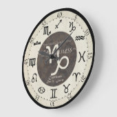 Zodiac Clock - Capricorn Große Wanduhr (Winkel)