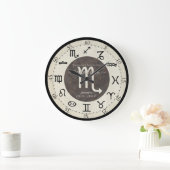 Zodiac Clock - Scorpio Große Wanduhr (Zuhause)