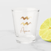 Zodiac Collection - Aquarius Schnapsglas (Vorderseite)