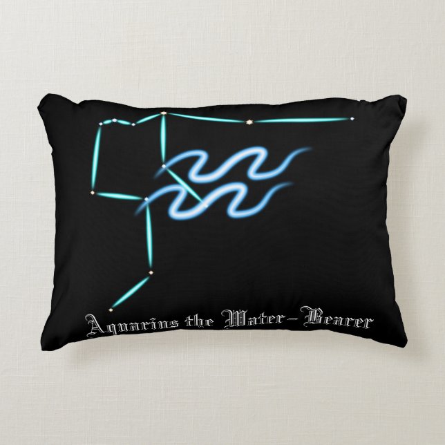 Zodiac Constellation Aquarius Accent Pillow Dekokissen (Vorderseite)