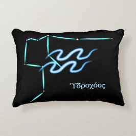 Zodiac Constellation Aquarius Accent Pillow Dekokissen