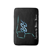 Zodiac Constellation Aquarius Badematte (Vorderseite Vertikal)