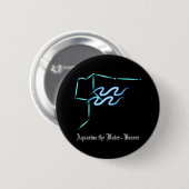 Zodiac Constellation Aquarius Button (Vorne & Hinten)